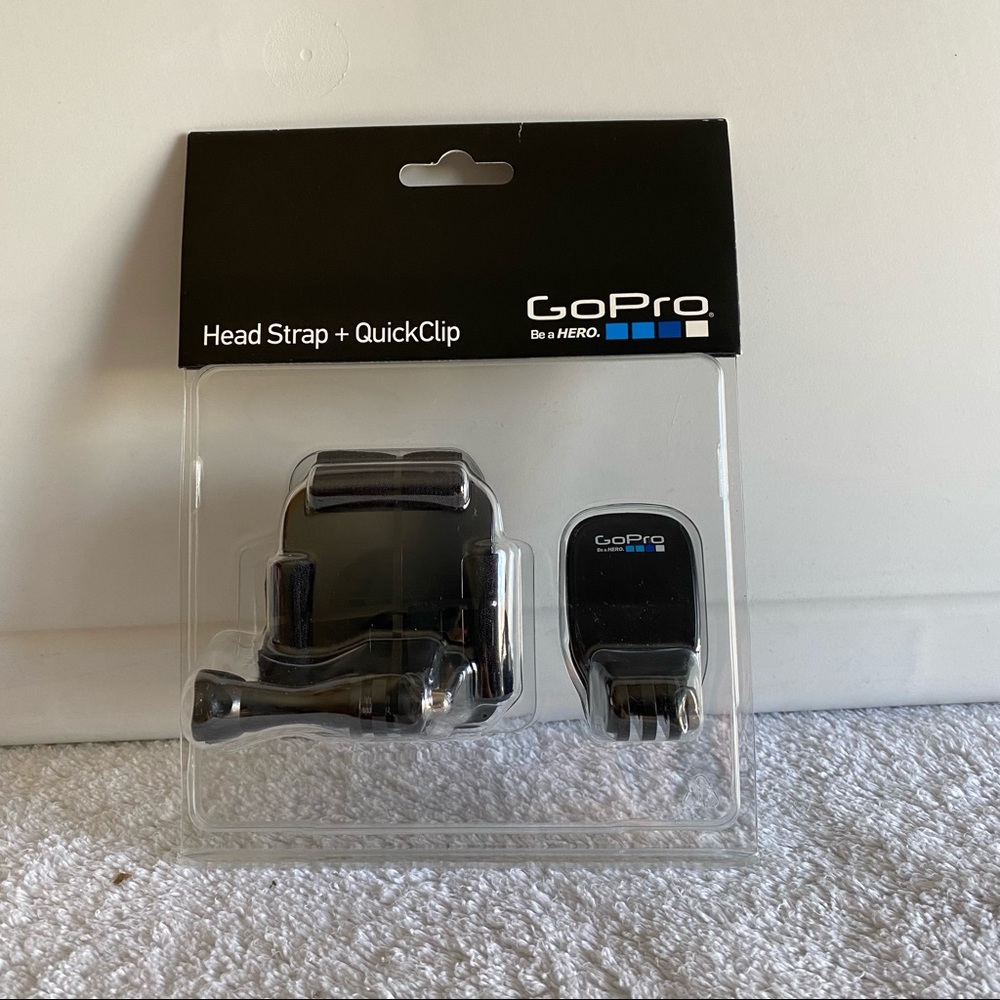 GoPro Head Strap + Quick Clip New